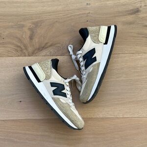 New Balance Beige and Black Women's Sneakers